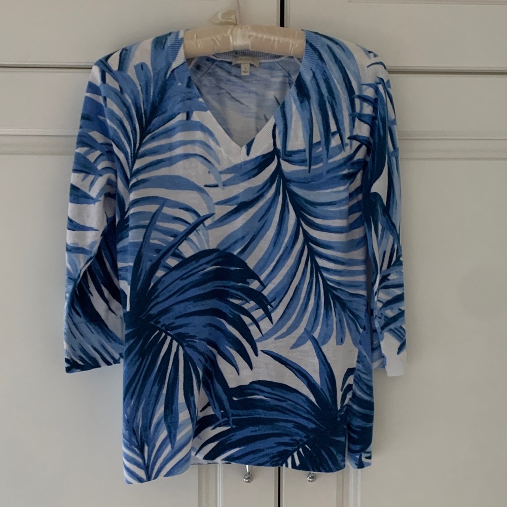 Talbots Sky Blue Knit Top